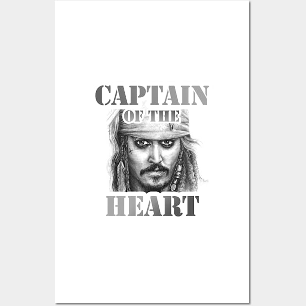 Johnny Depp - Captain of the Heart Wall Art by Fashionlinestor